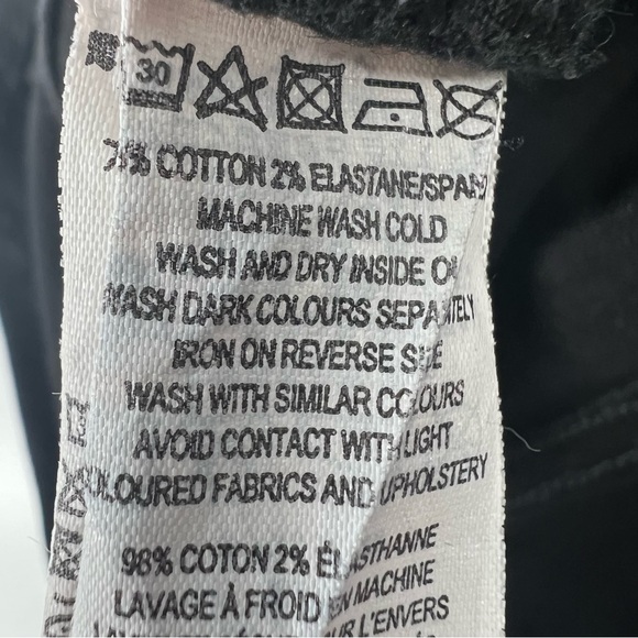 FC Black Skinny Denim Jeans Size 24 Women's - Picture 6 of 6